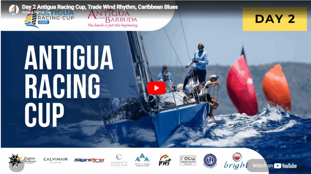 Day 2 Antigua Racing Cup, Trade Wind Rhythm, Caribbean Blues